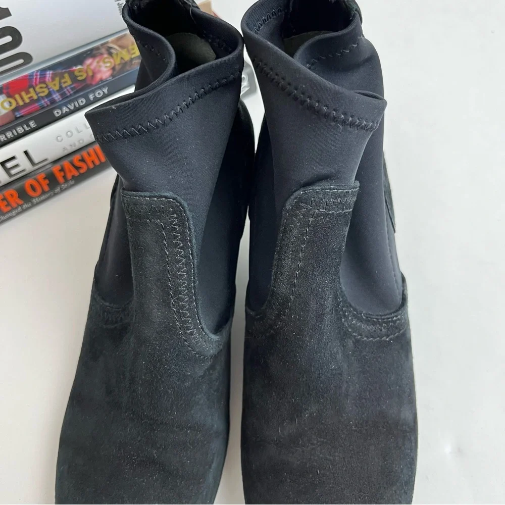 Tory Burch Brenda Boots Suede Wedge Booties